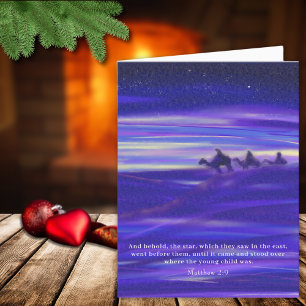 Drie Wijzen Aquarel Christelijk Religieus Feestdagen Kaart