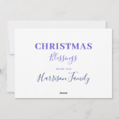 Drie wijzen de waterverf van mannen Gepersonalisee Feestdagenkaart (Achterkant)