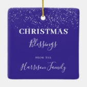 Drie wijzen de waterverf van mannen Persoonlijke k Keramisch Ornament (Achterkant)