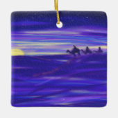 Drie wijzen de waterverf van mannen Persoonlijke k Keramisch Ornament (Voorkant)