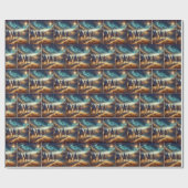 Drie Wijzen die een ster volgen Cadeaupapier (Vlak)