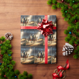 Drie Wijzen die een ster volgen Cadeaupapier
