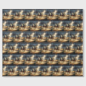 Drie Wijzen die een ster volgen Cadeaupapier (Vlak)