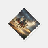 Drie Wijzen die een ster volgen Servet (Hoek)