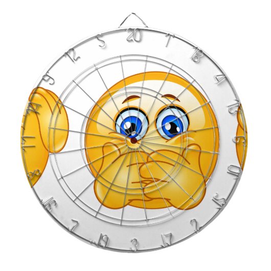 drie wijzen emojus dartbord (Voorkant)