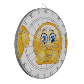 drie wijzen emojus dartbord (Voorkant Links)