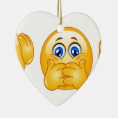 drie wijzen emojus keramisch ornament (Rechts)