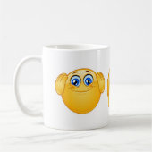 drie wijzen emojus koffiemok (Links)