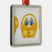 drie wijzen emojus metalen ornament (Rechts)