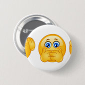 drie wijzen emojus ronde button 5,7 cm (Voorkant /achterkant)