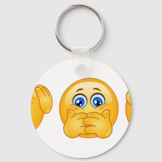 drie wijzen emojus sleutelhanger (Voorkant)