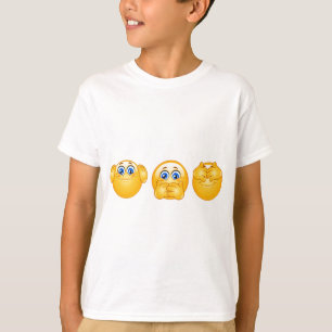 drie wijzen emojus t-shirt