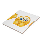 drie wijzen emojus tegeltje (Zijkant)