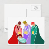 Drie Wijzen, geboorte van Christus Briefkaart (Voorkant / Achterkant)