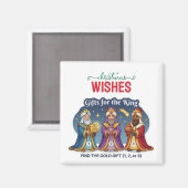 Drie Wijzen Kerstcadeaus Logisch Denkspel Magneet (Voorkant / Achterkant)