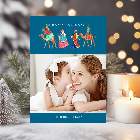 Drie Wijzen | Kerstmis | Kerst Foto Kaart