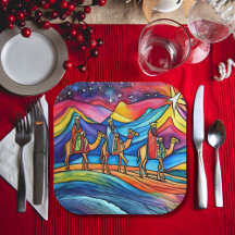 Drie Wijzen Kleurrijke Kerstvakantie