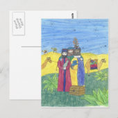 Drie wijzen mannen briefkaart (Voorkant / Achterkant)