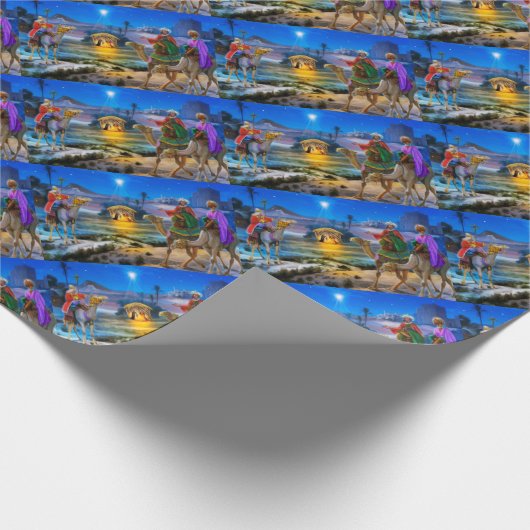 Drie wijzen mannen cadeaupapier (Hoek)