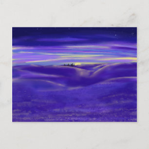 Drie wijzen mannen moderne waterverf briefkaart