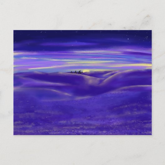 Drie wijzen mannen moderne waterverf briefkaart (Voorkant)