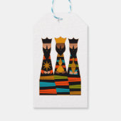 Drie Wijzen Modern Midden-Eeuw Cadeaulabel (Achterkant)