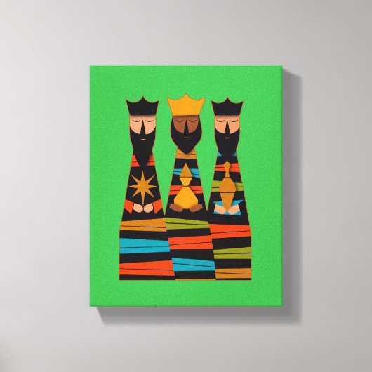Drie Wijzen Modern Midden-Eeuw Canvas Afdruk (Voorkant)