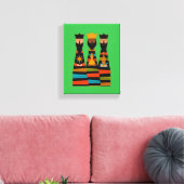 Drie Wijzen Modern Midden-Eeuw Canvas Afdruk (Insitu (Woonkamer))