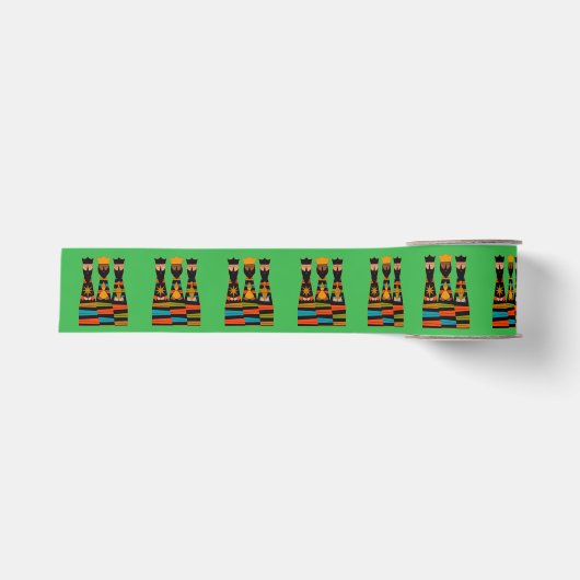 Drie Wijzen Modern Midden-Eeuw Grosgrain Lint (Voorkant)
