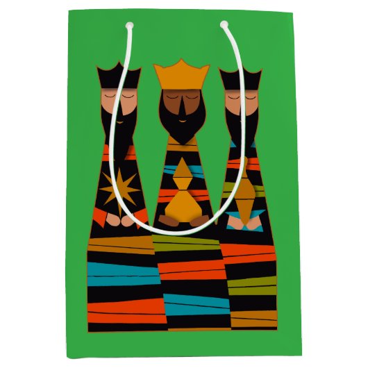 Drie Wijzen Modern Midden-Eeuw Medium Cadeauzakje (Voorkant)