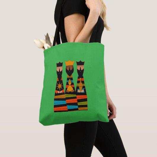 Drie Wijzen Modern Midden-Eeuw Tote Bag (Dichtbij)