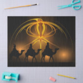 Drie Wijzen onder de Kerstster Tissuepapier (Craft)