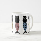 Drie wijzen op Mermaid Cats Koffiemok (Voorkant rechts)