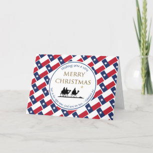 Drie Wijzen uit TEXAS Kerstmis Feestdagen Kaart