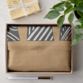 Drie Wijzen Zwart & Wit Kerstmis Geboorte Tissuepapier (Geschenk)