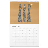 Drie Wijzen Zwart & Wit Kerststal Kalender (Feb 2027)