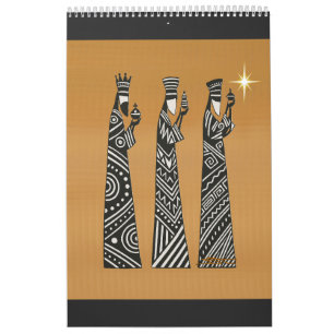 Drie Wijzen Zwart & Wit Kerststal Kalender