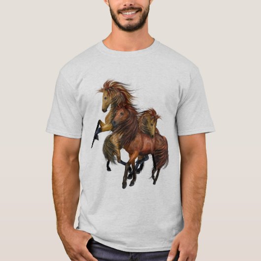 Drie Wild Stallions Shirt (Voorkant)