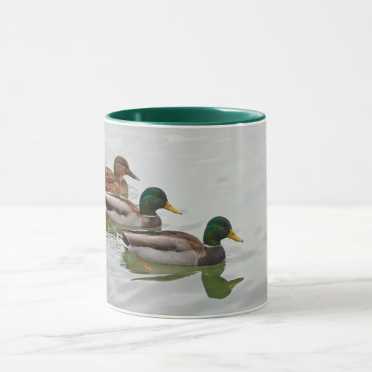 Drie wilde eenden koffie-mok mok (Midden)