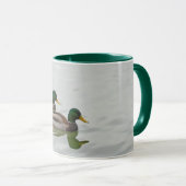 Drie wilde eenden koffie-mok mok (Voorkant rechts)