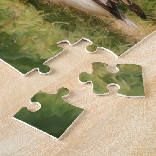 Drie wilde ganzen Natuur kunstpuzzel Legpuzzel (Zijkant)