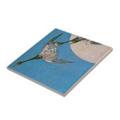 Drie wilde ganzen vliegen naar beneden tegeltje (Zijkant)