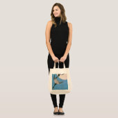 Drie wilde ganzen vliegen naar beneden tote bag (Voorkant (model))