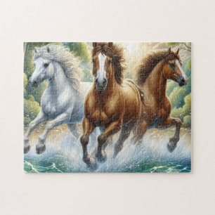 Drie Wilde Paarden Legpuzzel