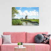 Drie windmolens en een canvas afdruk (Insitu (Woonkamer))