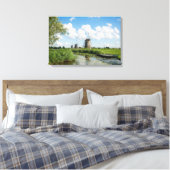 Drie windmolens en een canvas afdruk (Insitu (Slaapkamer))