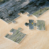 Drie windmolens en een kanaal met boten legpuzzel (Zijkant)