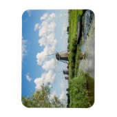 Drie windmolens en een rechthoekige gracht magneet (Verticaal)