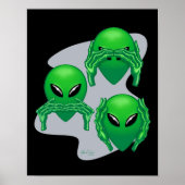 Drie Wise Aliens Poster (Voorkant)