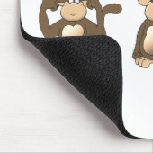 Drie Wise-apen-Muismatten Muismat (Hoek)